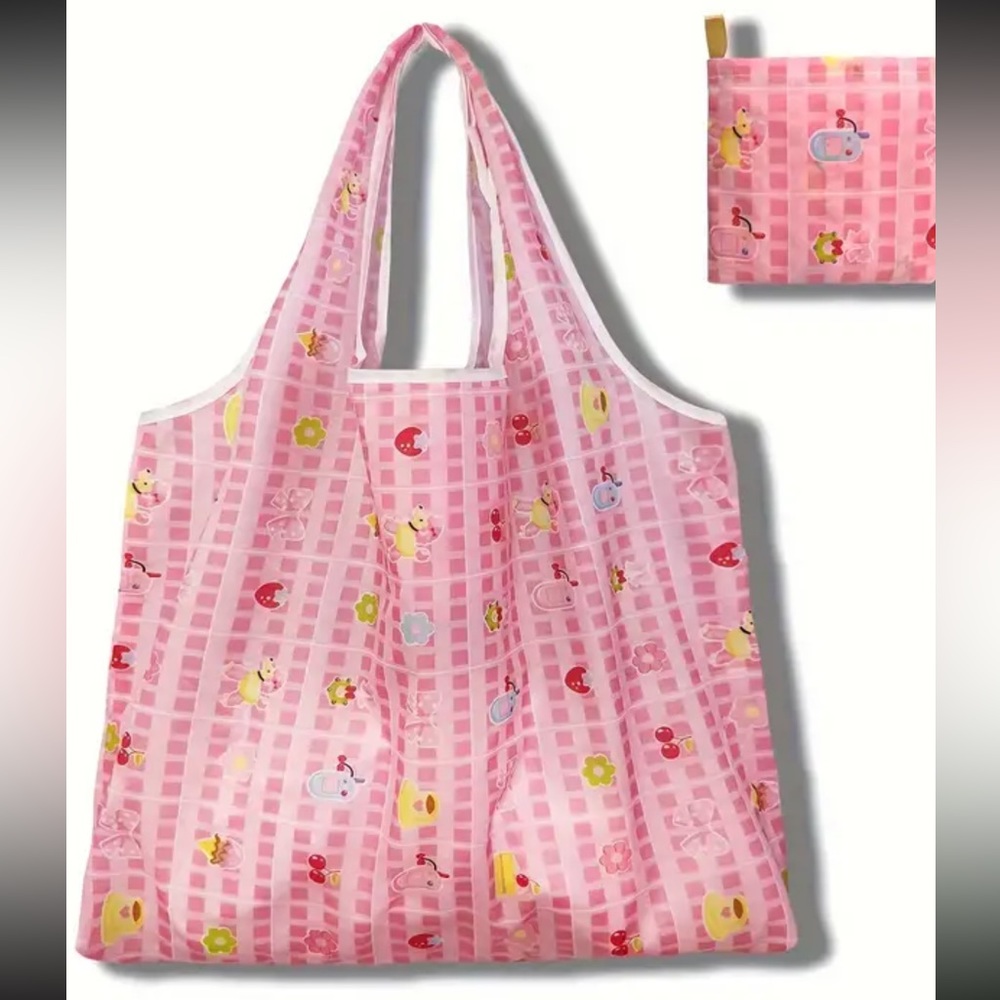 Pink Coffee Reusable Shopping Bag / Tote